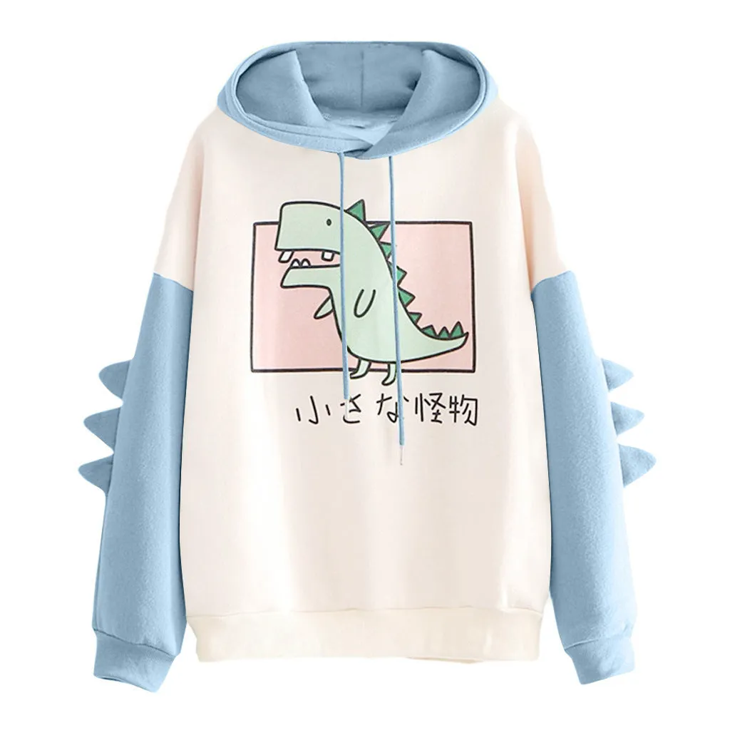 Printing Printed Dinosaur Color Women's Winter Sweater