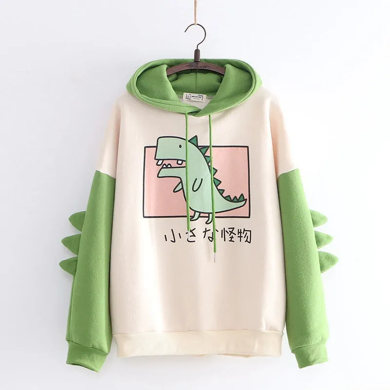 Printing Printed Dinosaur Color Women's Winter Sweater