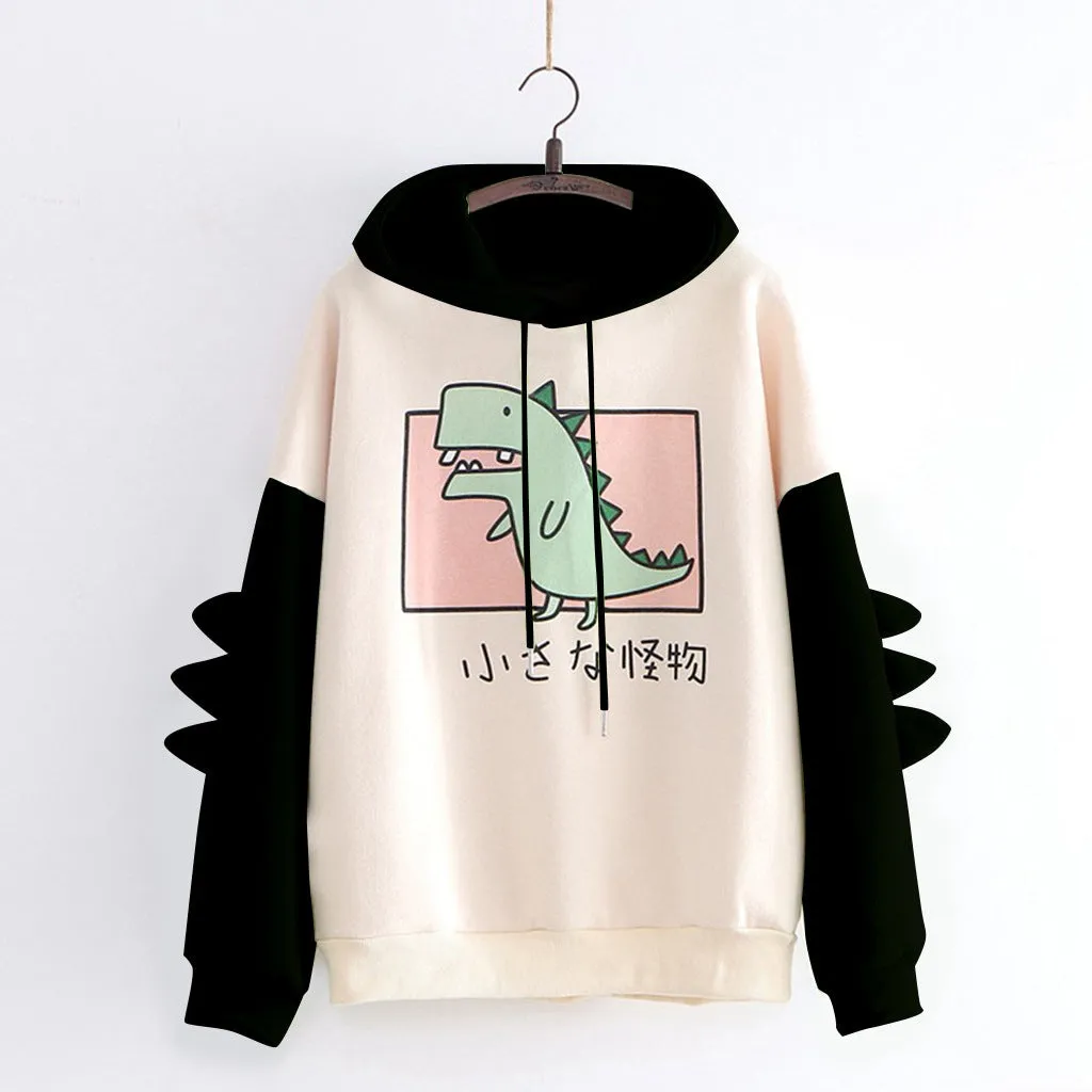 Printing Printed Dinosaur Color Women's Winter Sweater