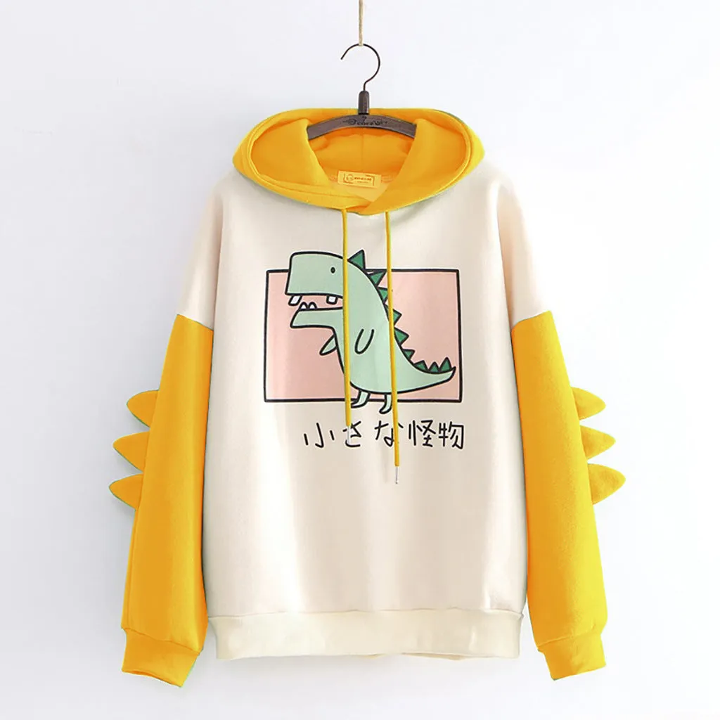 Printing Printed Dinosaur Color Women's Winter Sweater