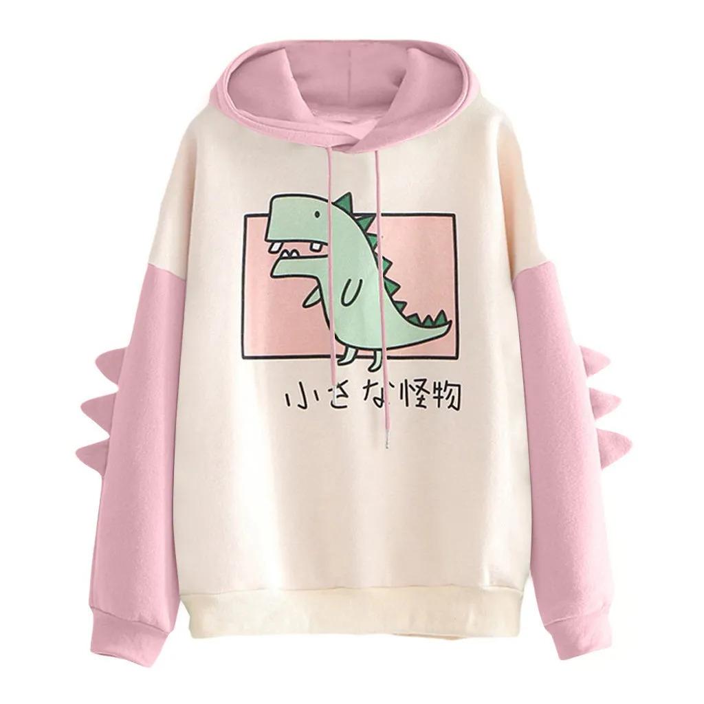 Printing Printed Dinosaur Color Women's Winter Sweater