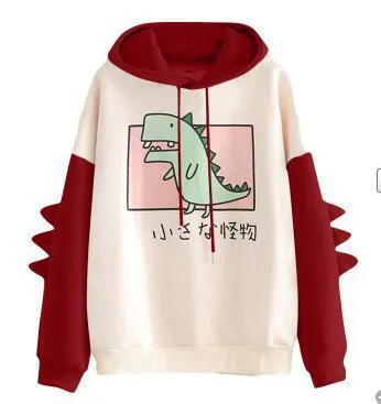 Printing Printed Dinosaur Color Women's Winter Sweater