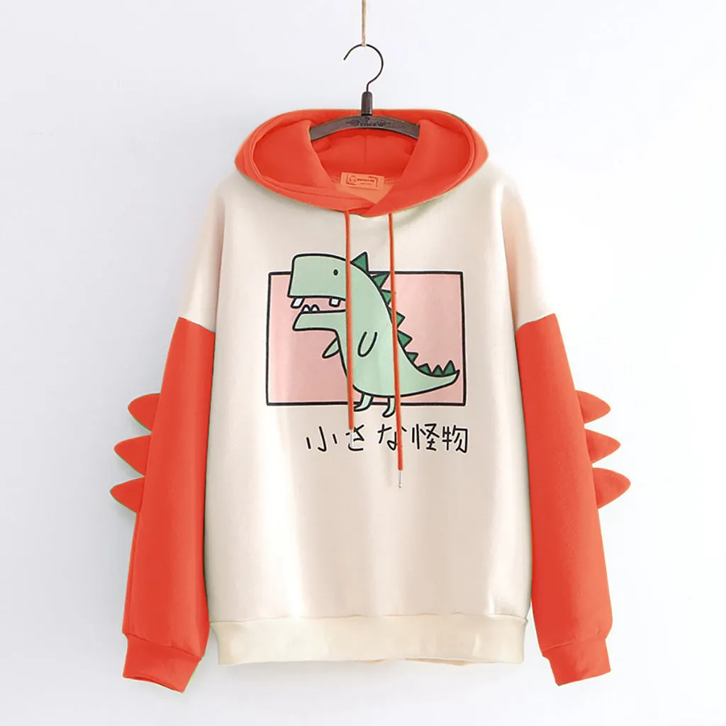 Printing Printed Dinosaur Color Women's Winter Sweater