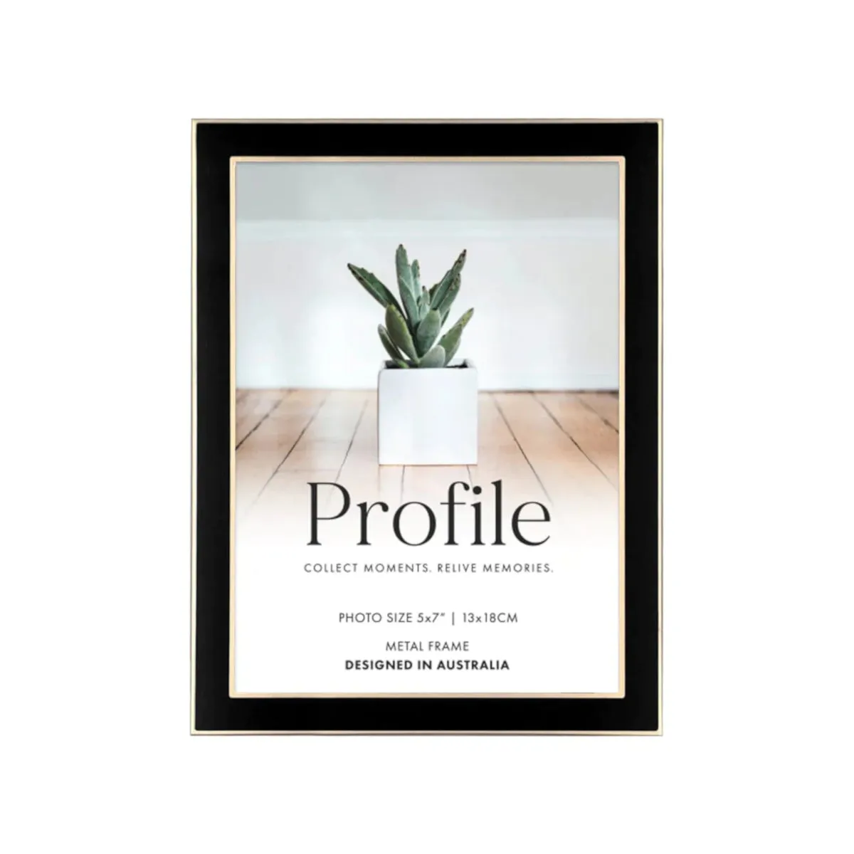 Profile Eternal Frame Black and Rose Gold 13x18cm
