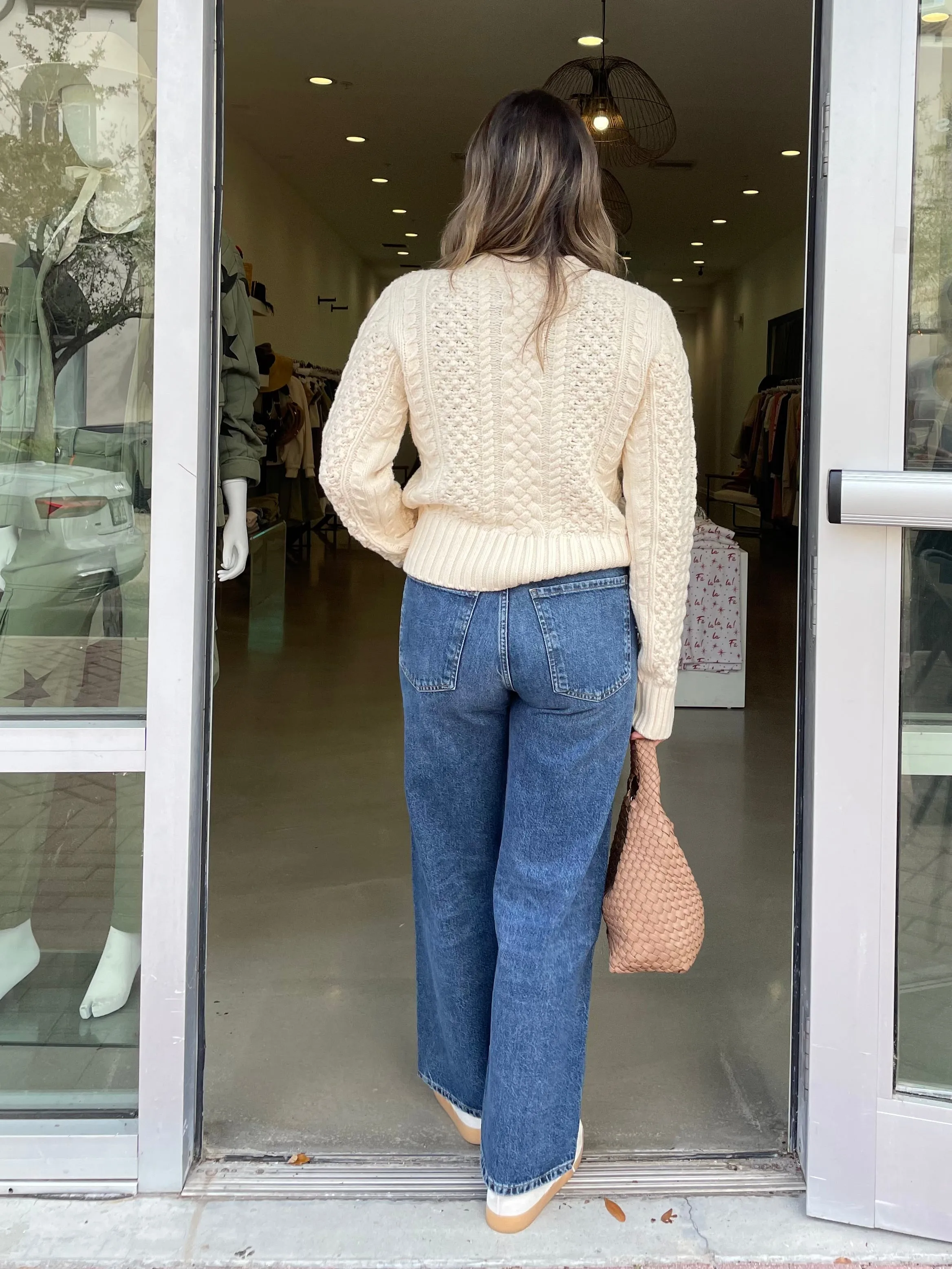 Quinn Shrunken Fisherman  Sweater