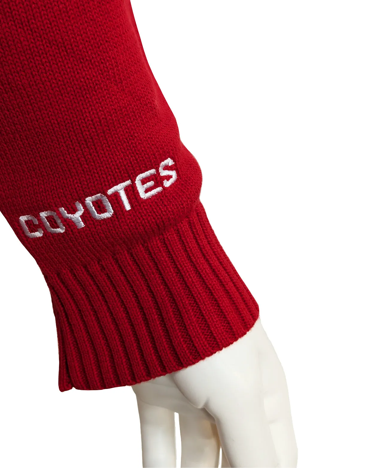 Red Pullover Sweater with Chenille SD