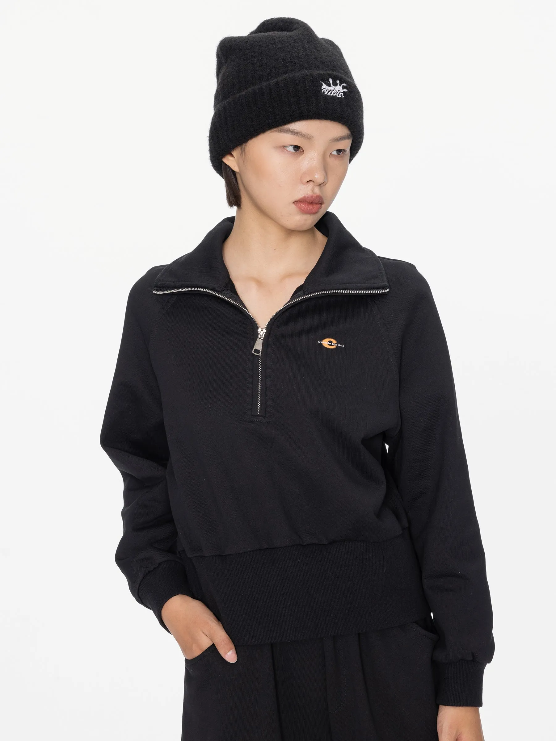 Ribbed Knit Splash CUBIC Beanie
