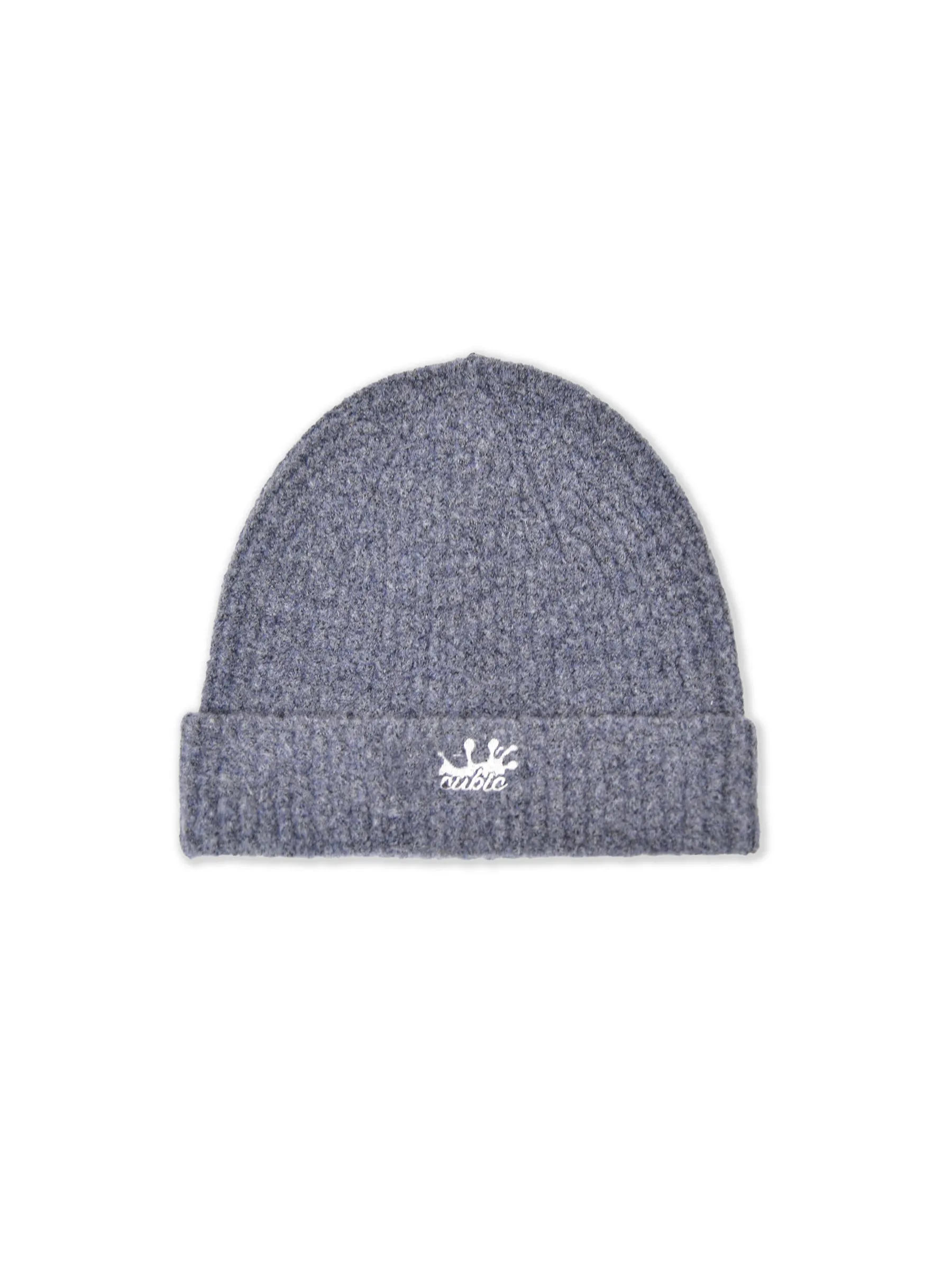 Ribbed Knit Splash CUBIC Beanie