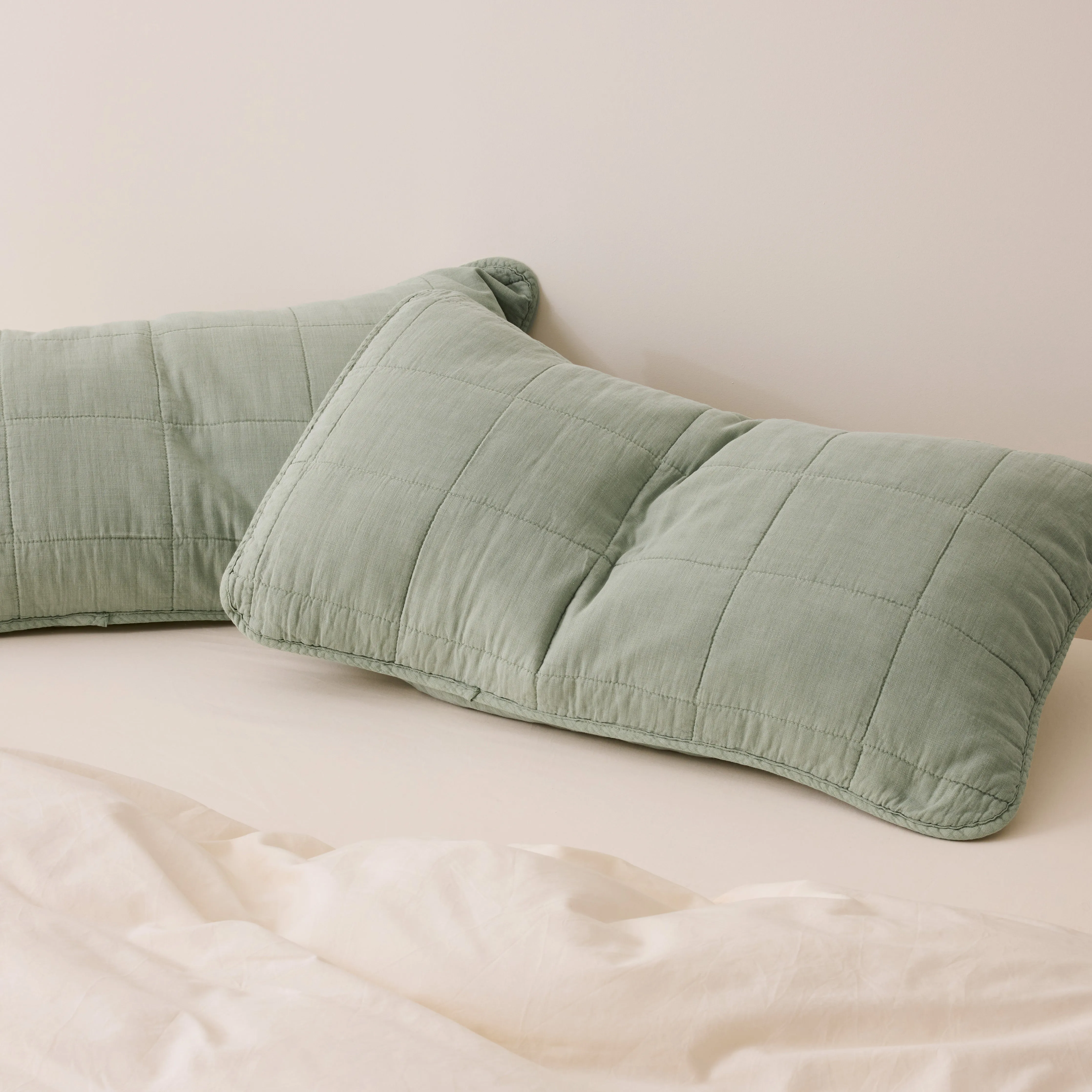 Rory Washed Cotton - Sage Kids Blanket