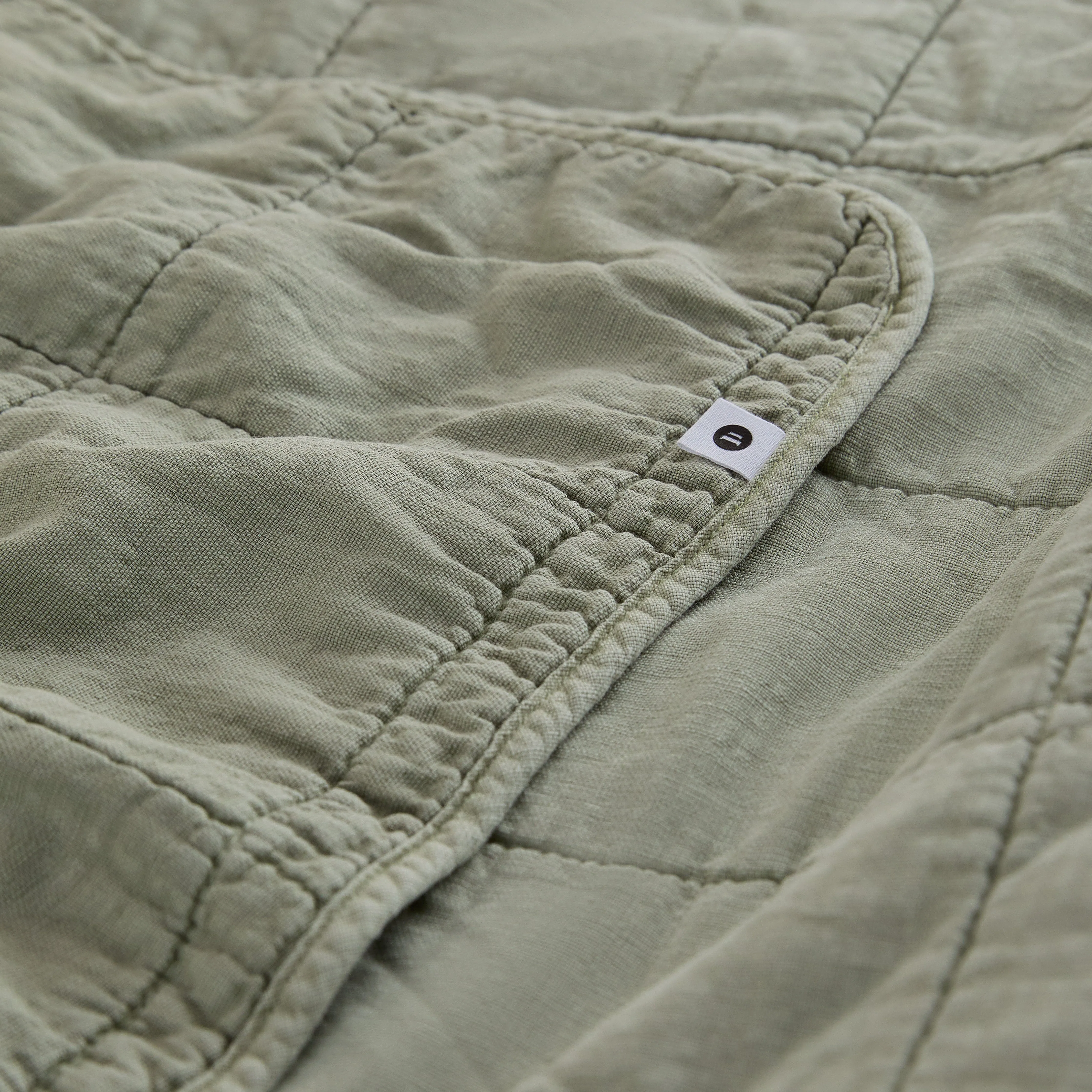 Rory Washed Cotton - Sage Kids Blanket