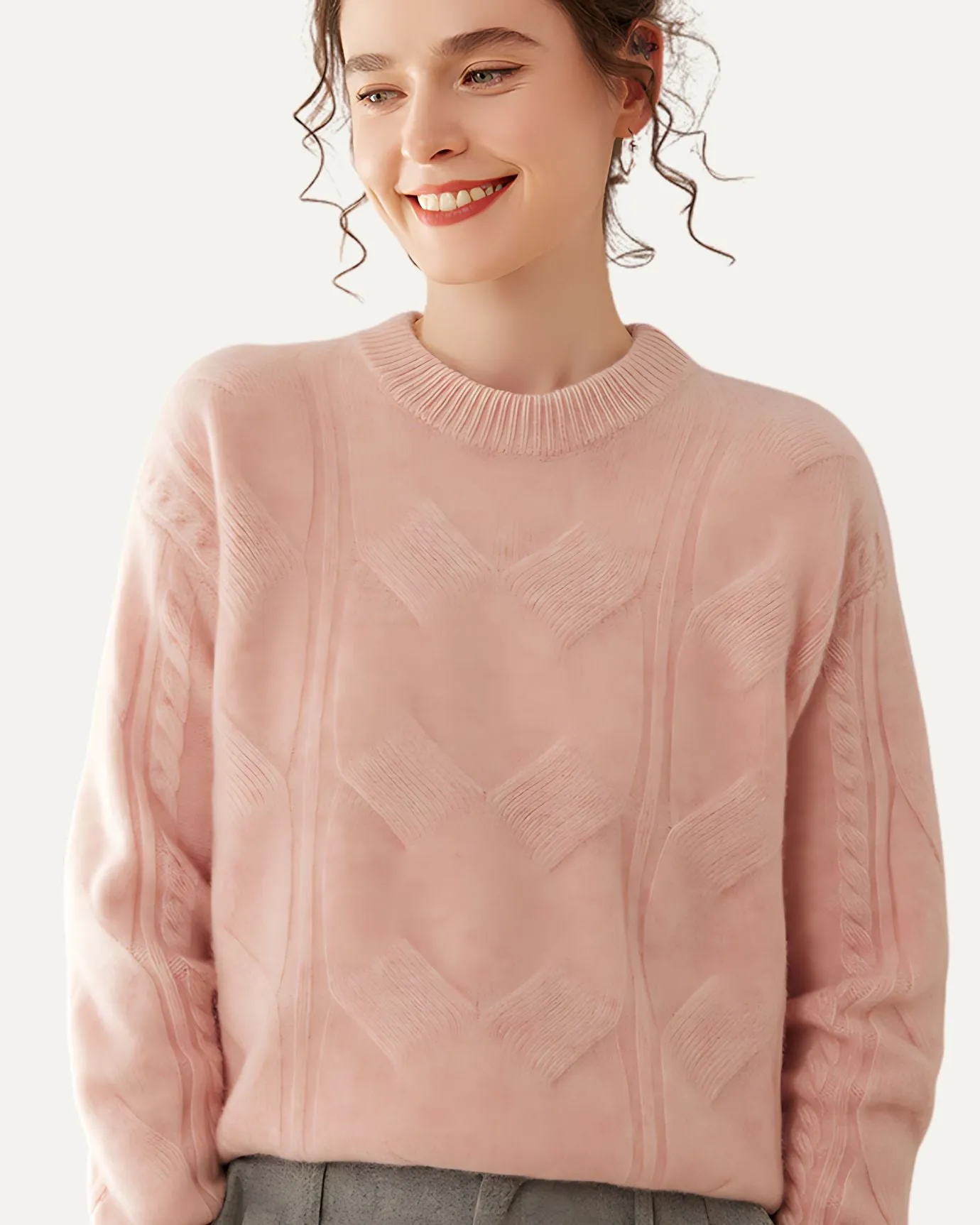Rose Cashmere Sweater