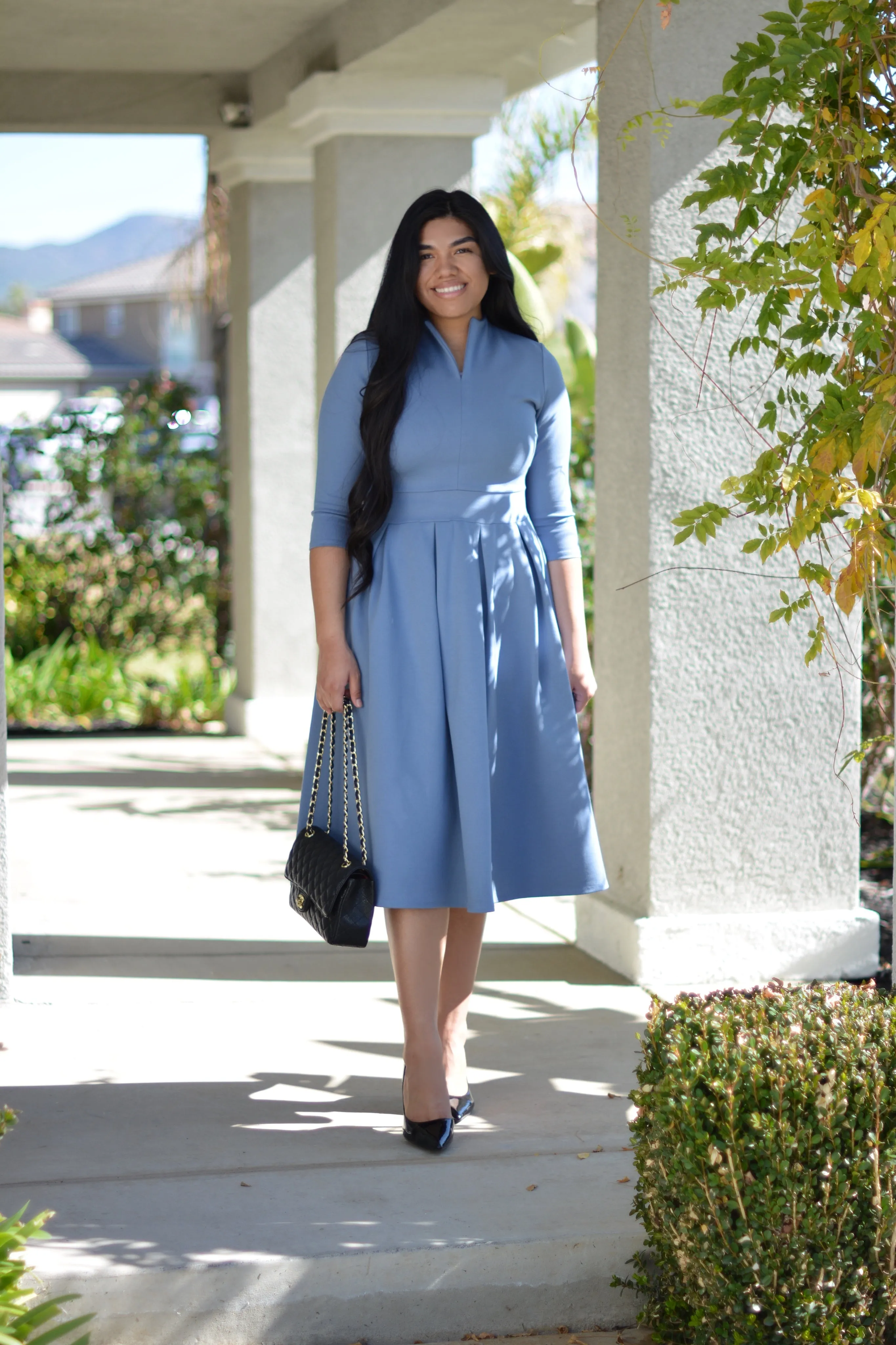 Santorini Blue Dress
