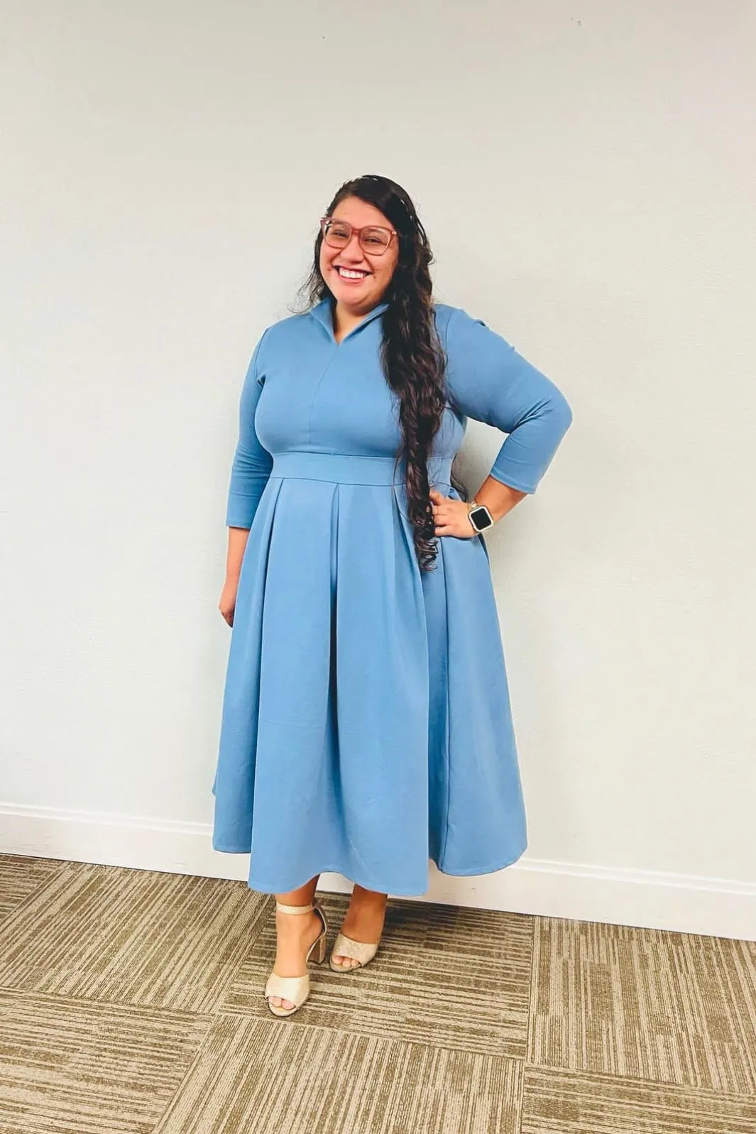Santorini Blue Dress
