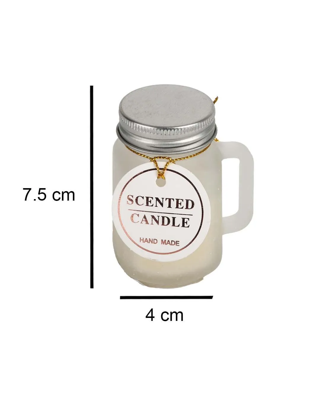Scented Candle, Off-White, Wax