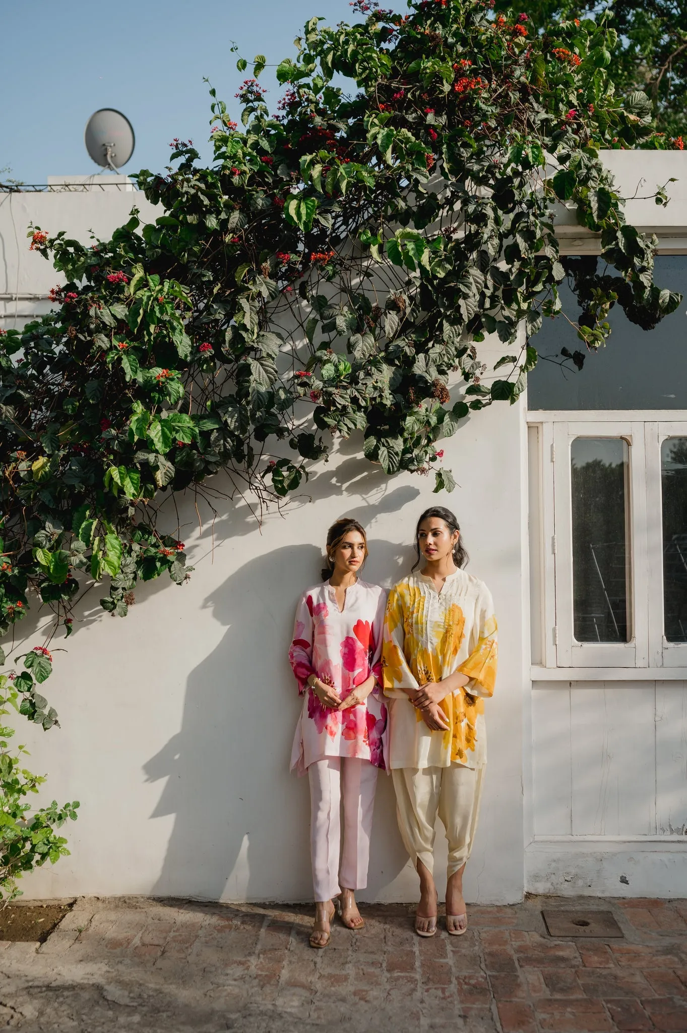 Seher Pink Floral Printed Suit