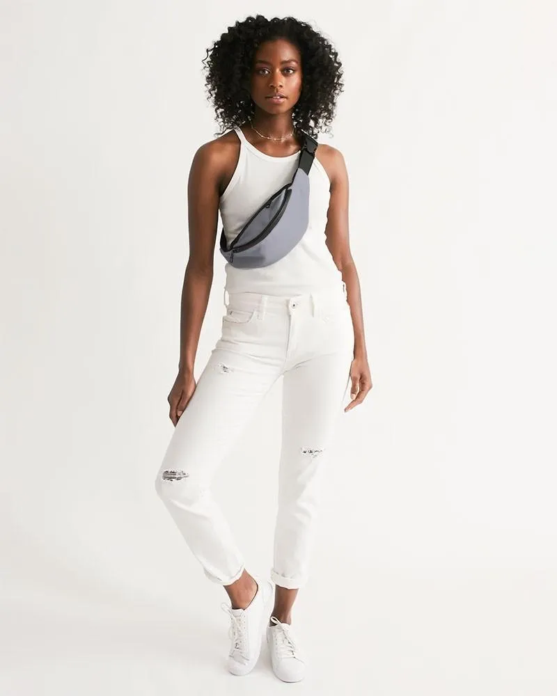 Shaded Pale Blue Gray Belt Bag | C10M10Y0K30