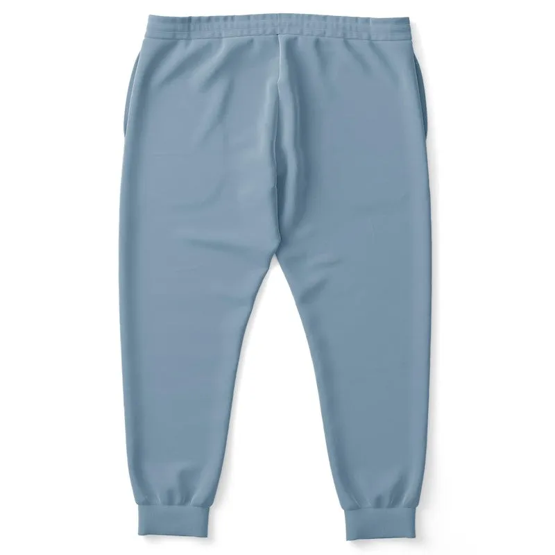 Shaded Pale Pastel Cyan Gray Joggers | Unisex | with PLUS sizes | C30M8Y0K30