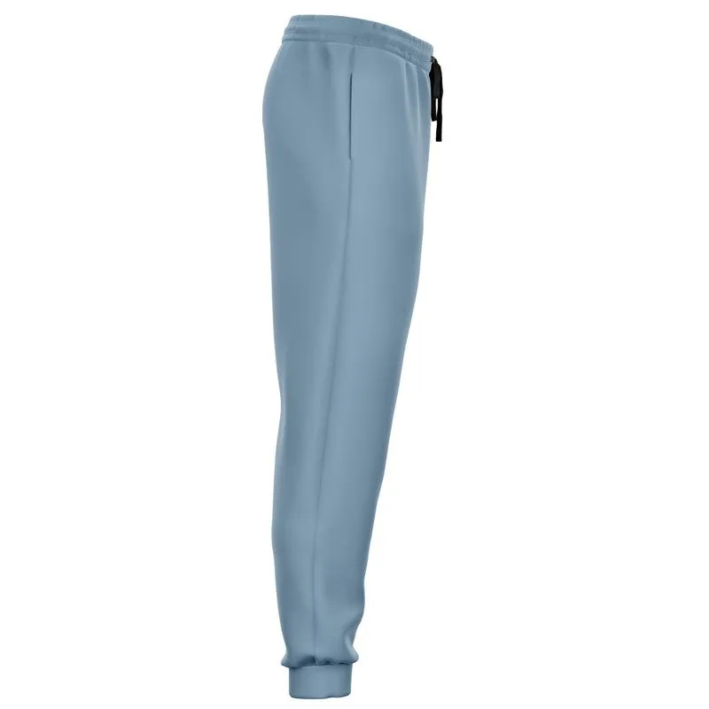 Shaded Pale Pastel Cyan Gray Joggers | Unisex | with PLUS sizes | C30M8Y0K30
