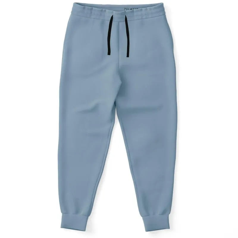 Shaded Pale Pastel Cyan Gray Joggers | Unisex | with PLUS sizes | C30M8Y0K30