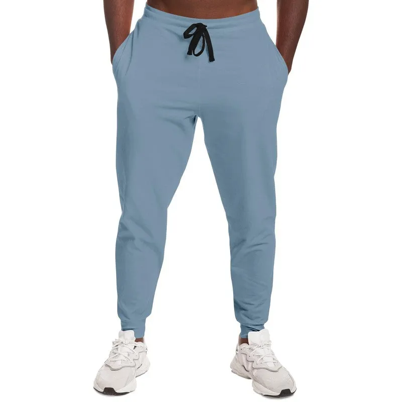 Shaded Pale Pastel Cyan Gray Joggers | Unisex | with PLUS sizes | C30M8Y0K30