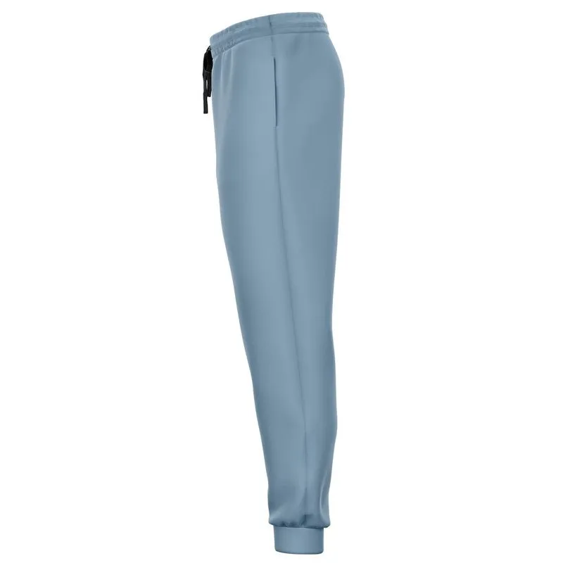 Shaded Pale Pastel Cyan Gray Joggers | Unisex | with PLUS sizes | C30M8Y0K30