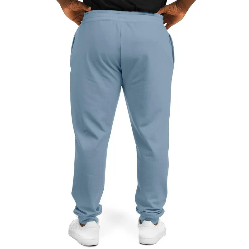 Shaded Pale Pastel Cyan Gray Joggers | Unisex | with PLUS sizes | C30M8Y0K30
