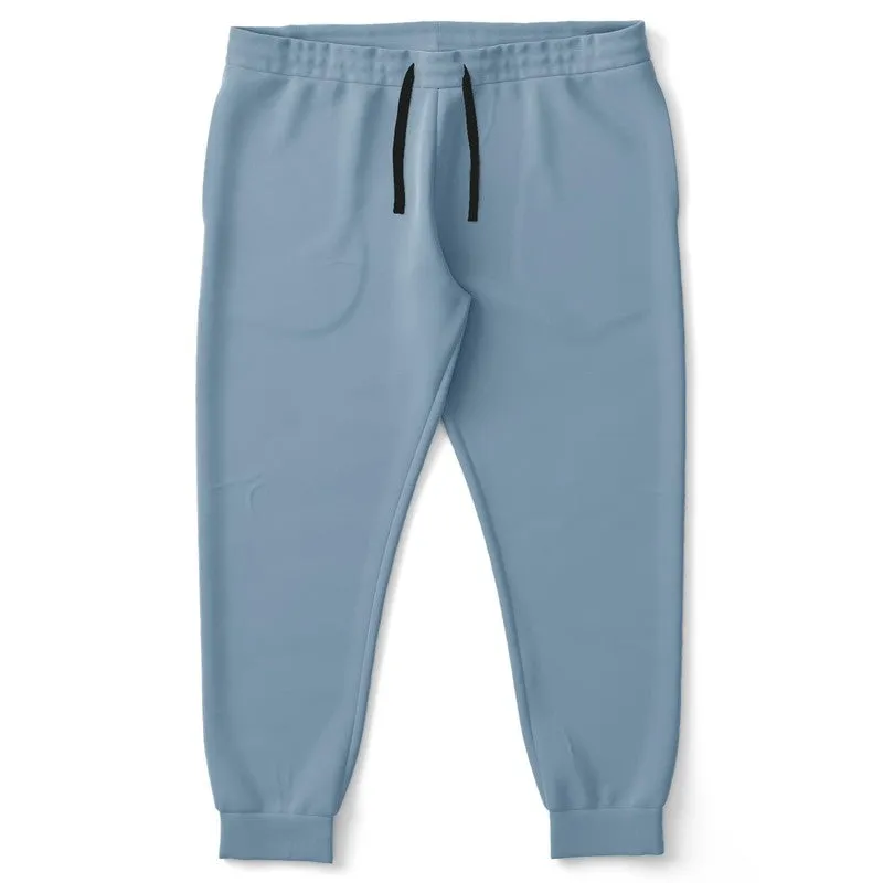 Shaded Pale Pastel Cyan Gray Joggers | Unisex | with PLUS sizes | C30M8Y0K30