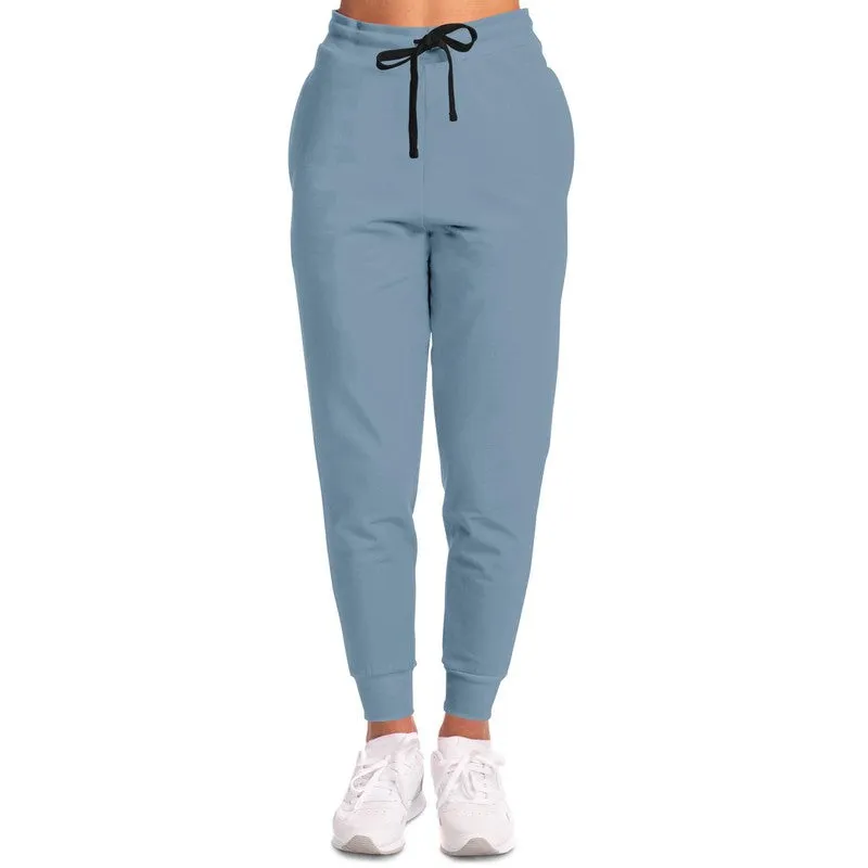 Shaded Pale Pastel Cyan Gray Joggers | Unisex | with PLUS sizes | C30M8Y0K30