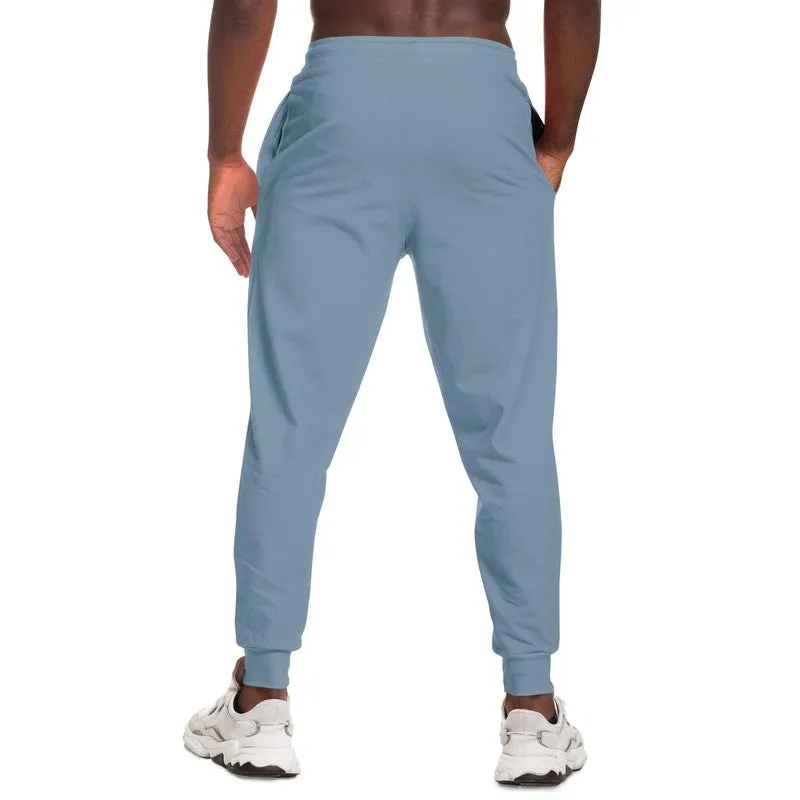 Shaded Pale Pastel Cyan Gray Joggers | Unisex | with PLUS sizes | C30M8Y0K30