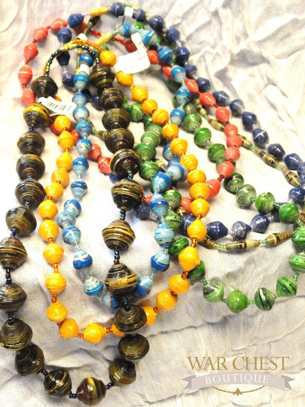 Short Paper Necklace - Colors and Styles Vary