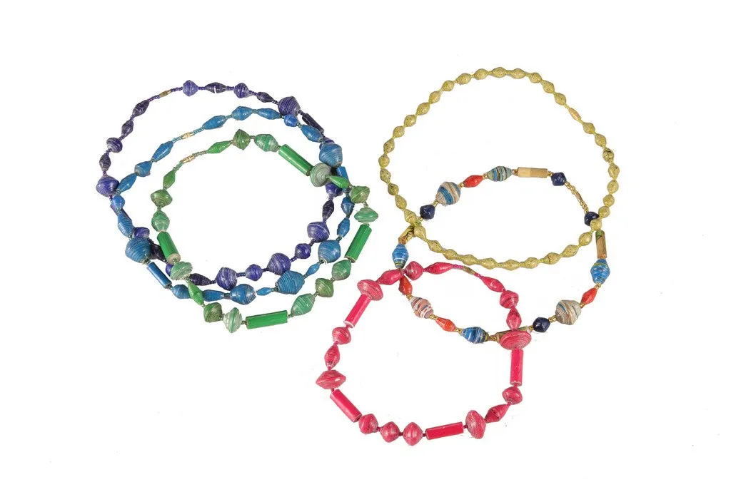 Short Paper Necklace - Colors and Styles Vary