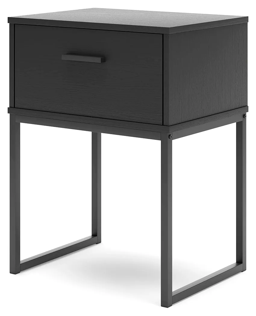 Socalle Full Panel Headboard with Dresser, Chest and 2 Nightstands in Black