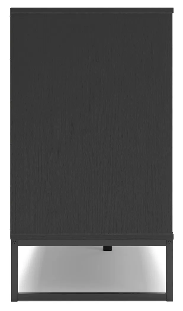 Socalle Full Panel Headboard with Dresser, Chest and 2 Nightstands in Black