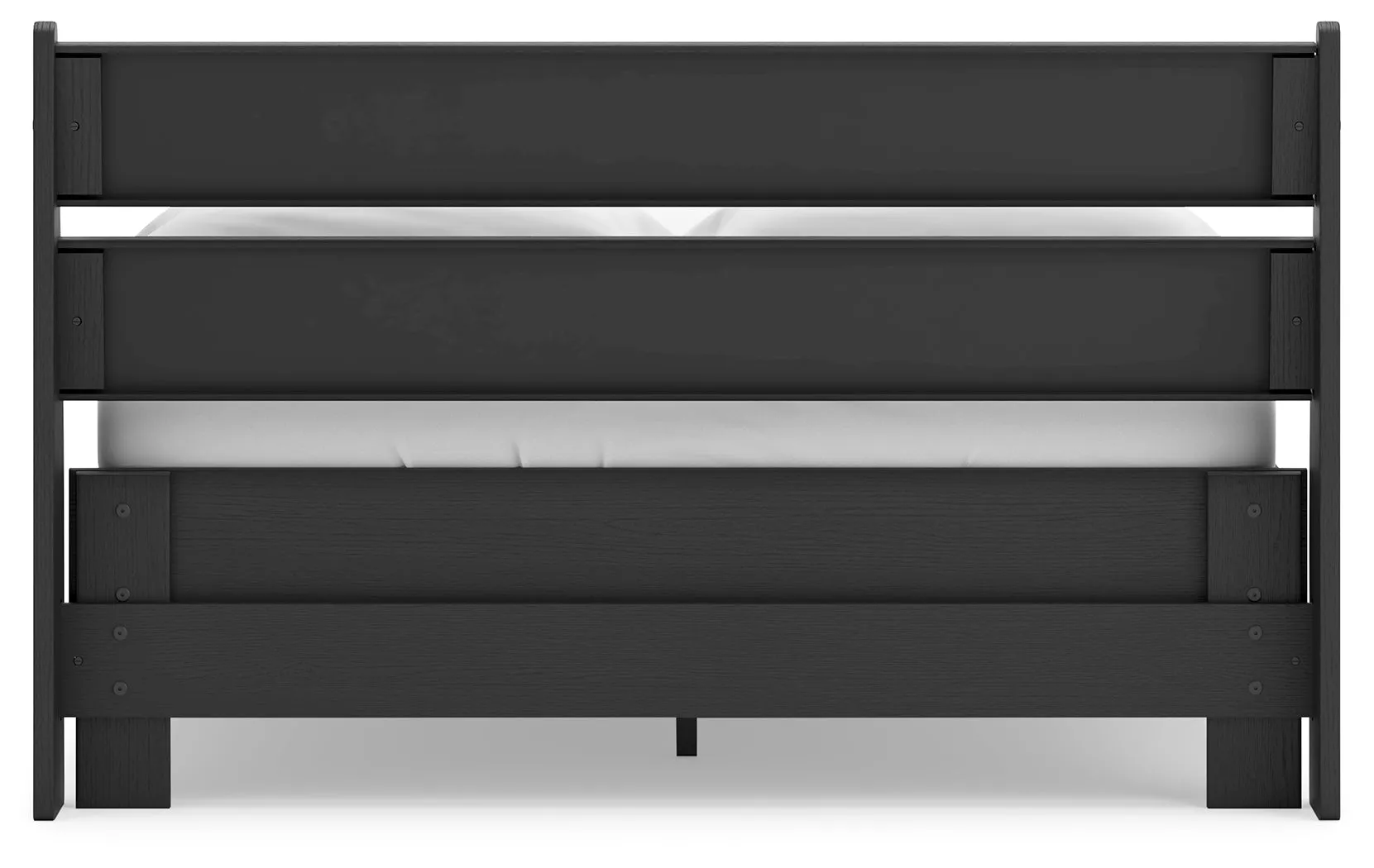 Socalle Full Panel Headboard with Dresser, Chest and 2 Nightstands in Black