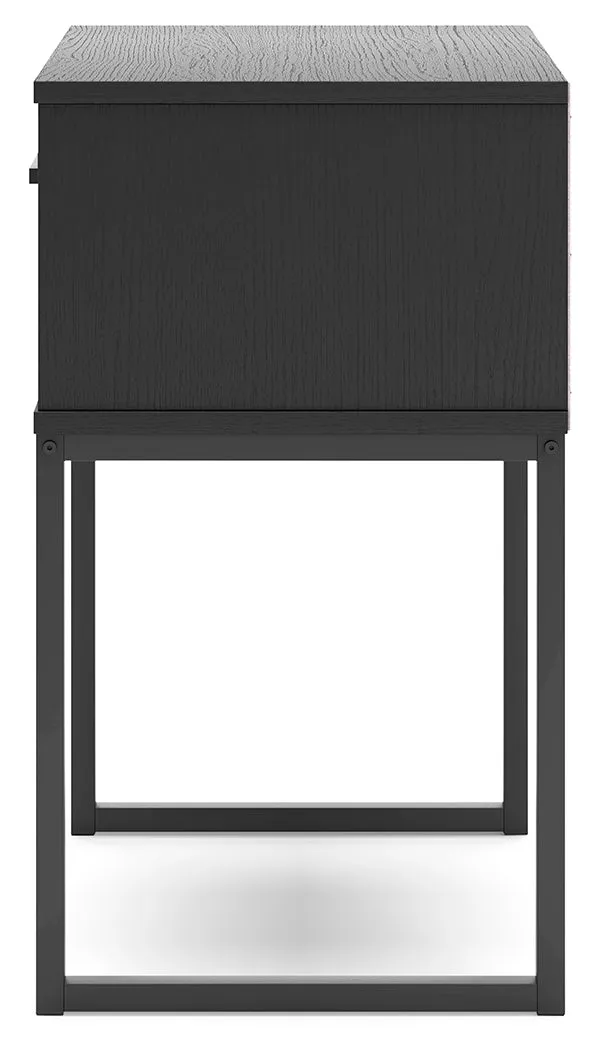Socalle Twin Panel Headboard with Dresser, Chest and Nightstand in Black