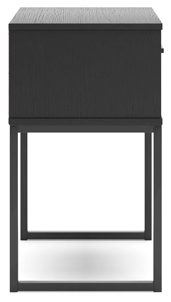 Socalle Twin Panel Headboard with Dresser, Chest and Nightstand in Black