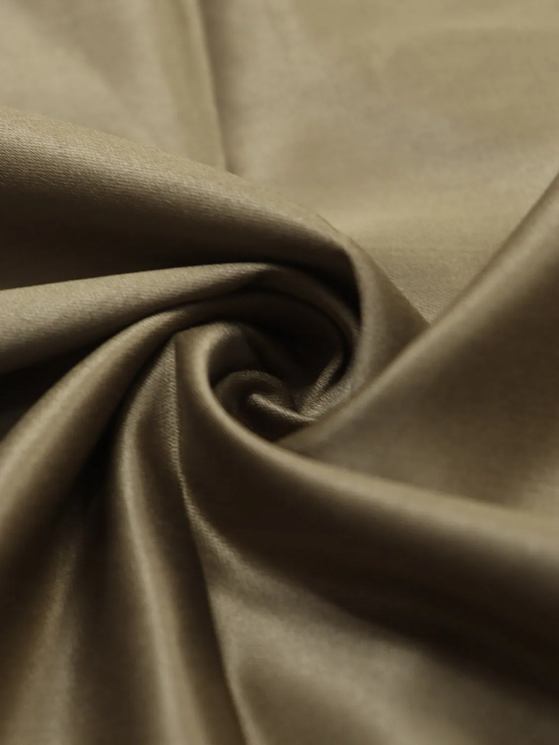 Soft and Durable Brown Cotton Satin Fabric - 1 Mtr Length