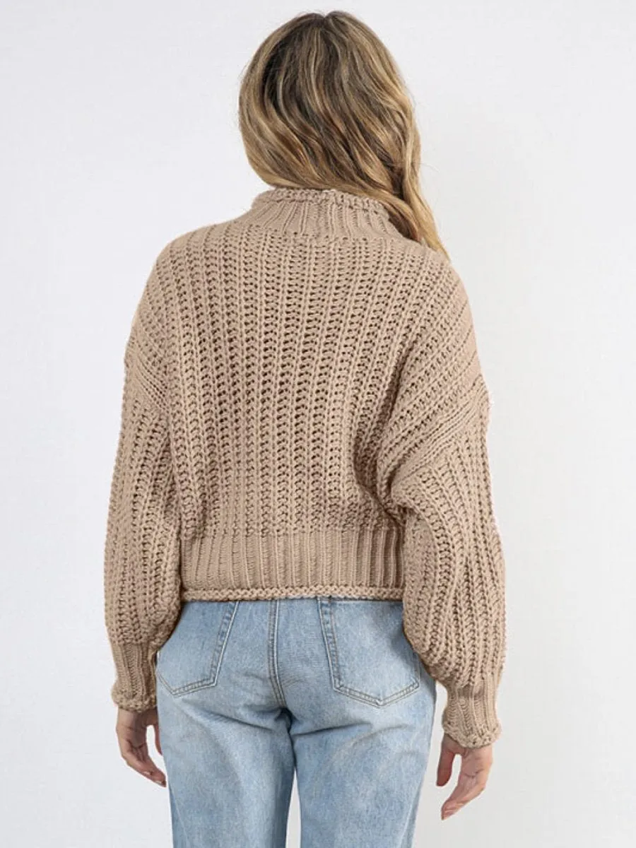 Statement To Make Pullovers Sweater - Khaki