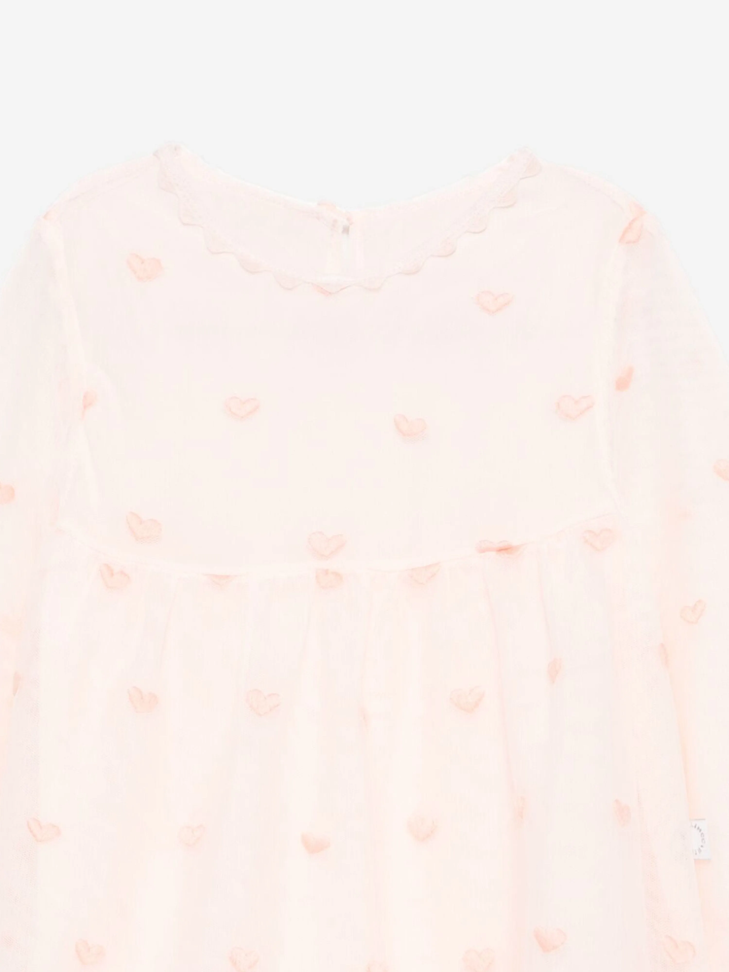 Stella McCartney Baby Girls Embroidered Heart Dress in Pink
