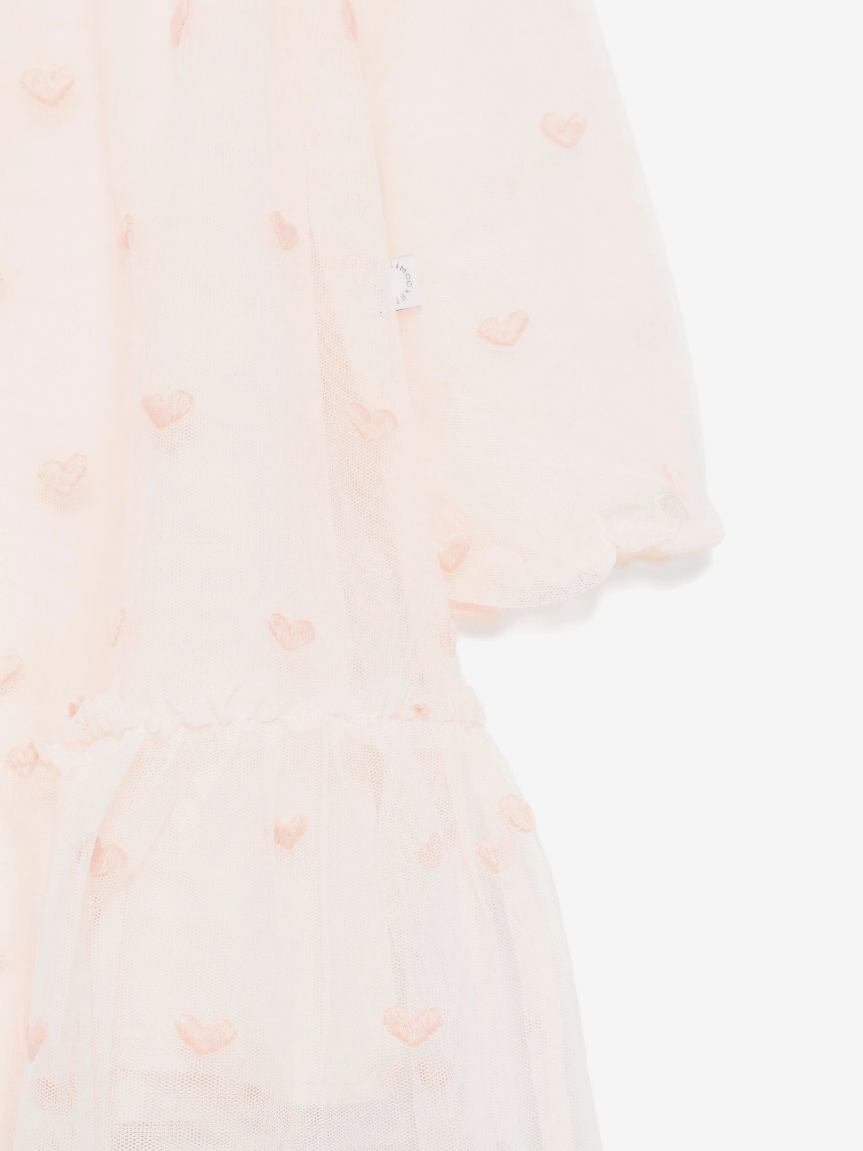 Stella McCartney Baby Girls Embroidered Heart Dress in Pink