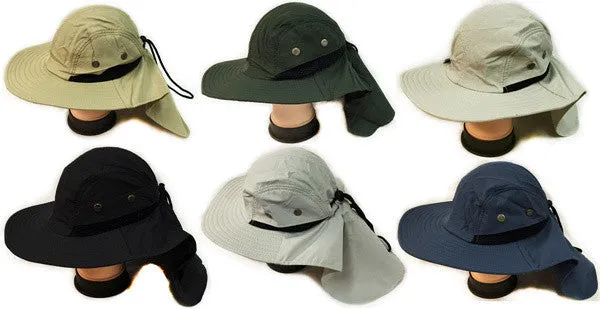 summer hunting fishing hat with neck cover Case of 24