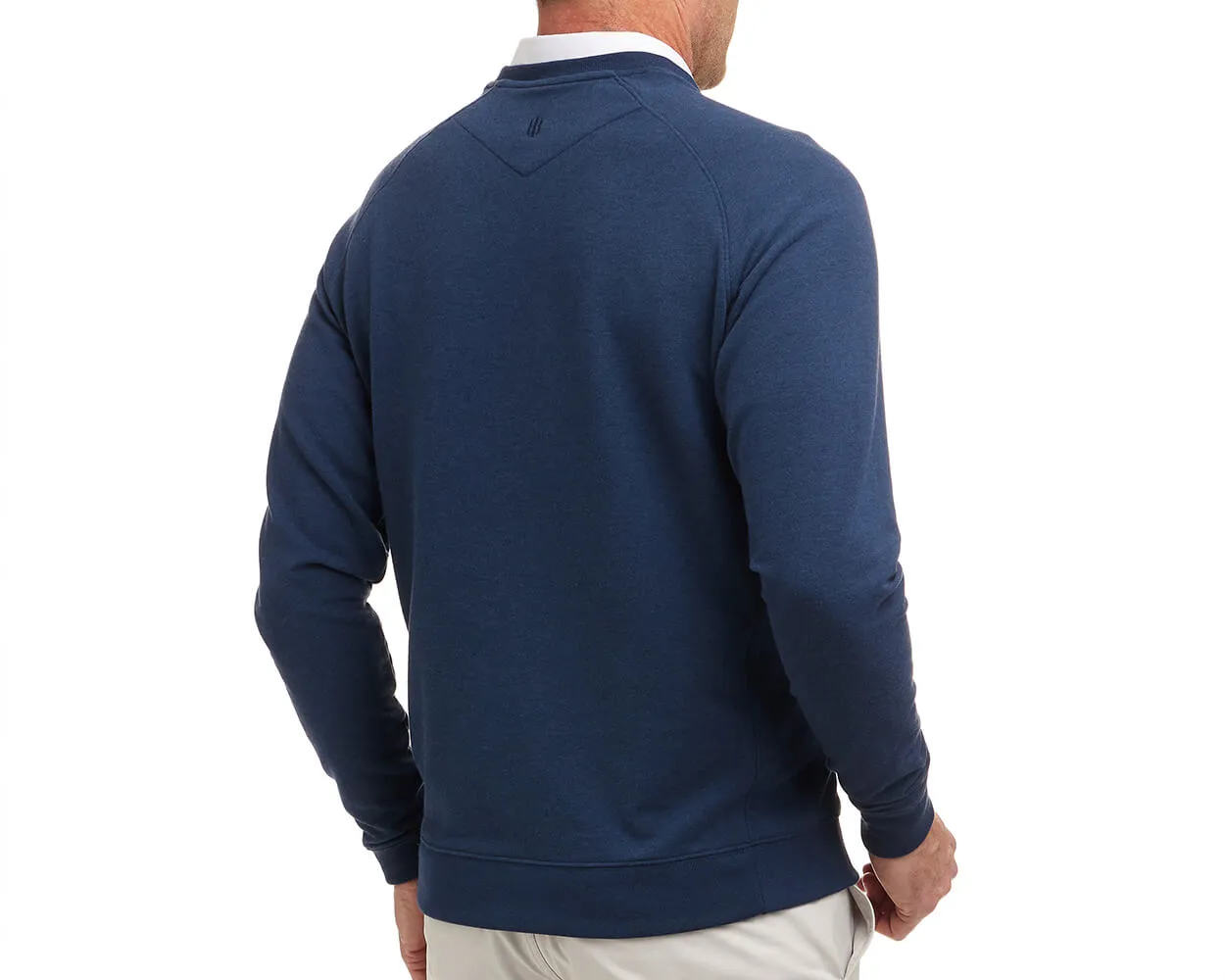 The Kennedy Pullover: Heathered Atlantic