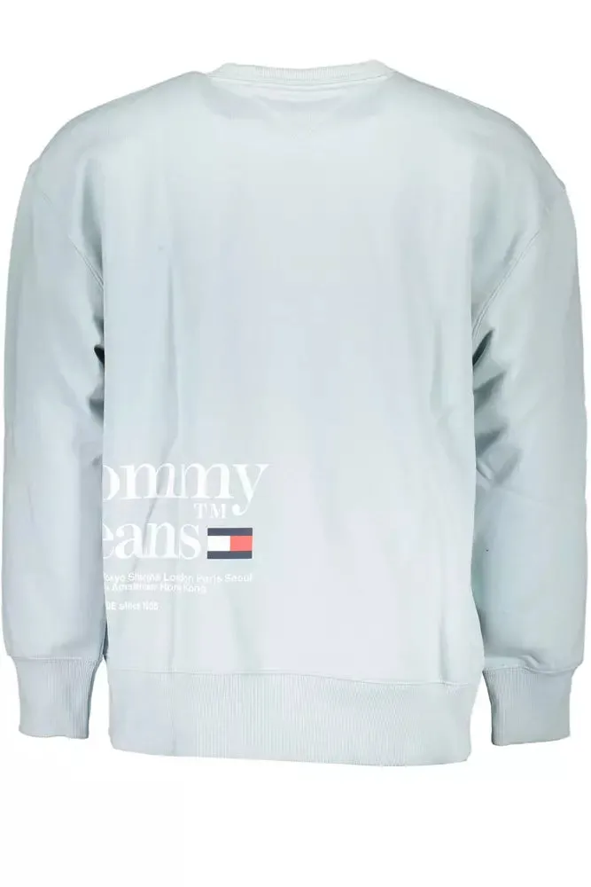 Tommy Hilfiger Light Blue Cotton Men Sweater