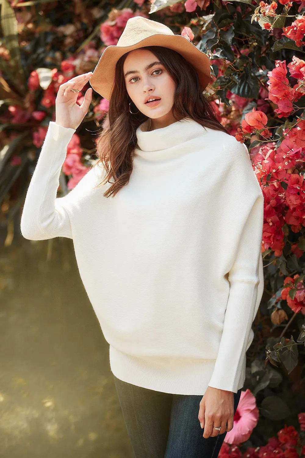 Turtle Neck Cable Knit Sweater