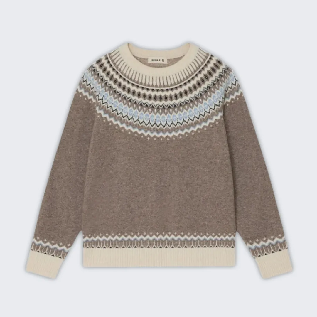 Vintage Norwegian Knit Sweater - Cozy, Timeless Style