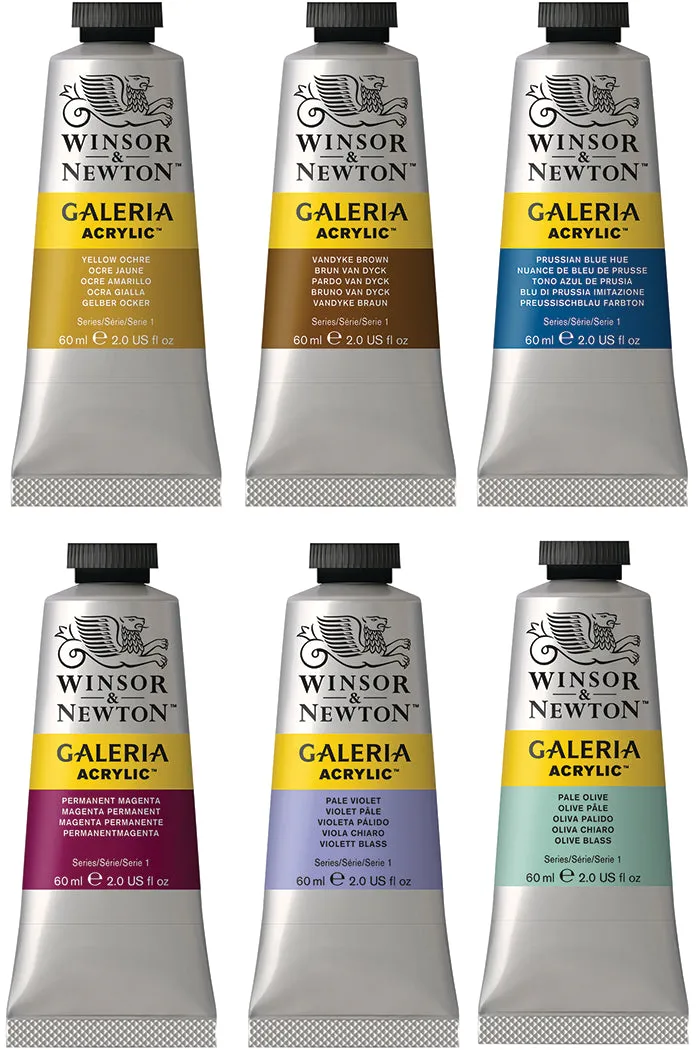 Winsor & Newton Galeria Acrylic Colours, 60ml Tubes
