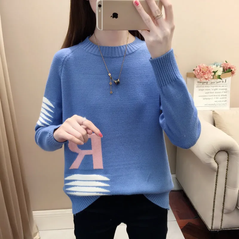 Women’s Cozy Knit Graphic Sweater – Stylish and Fun Designs