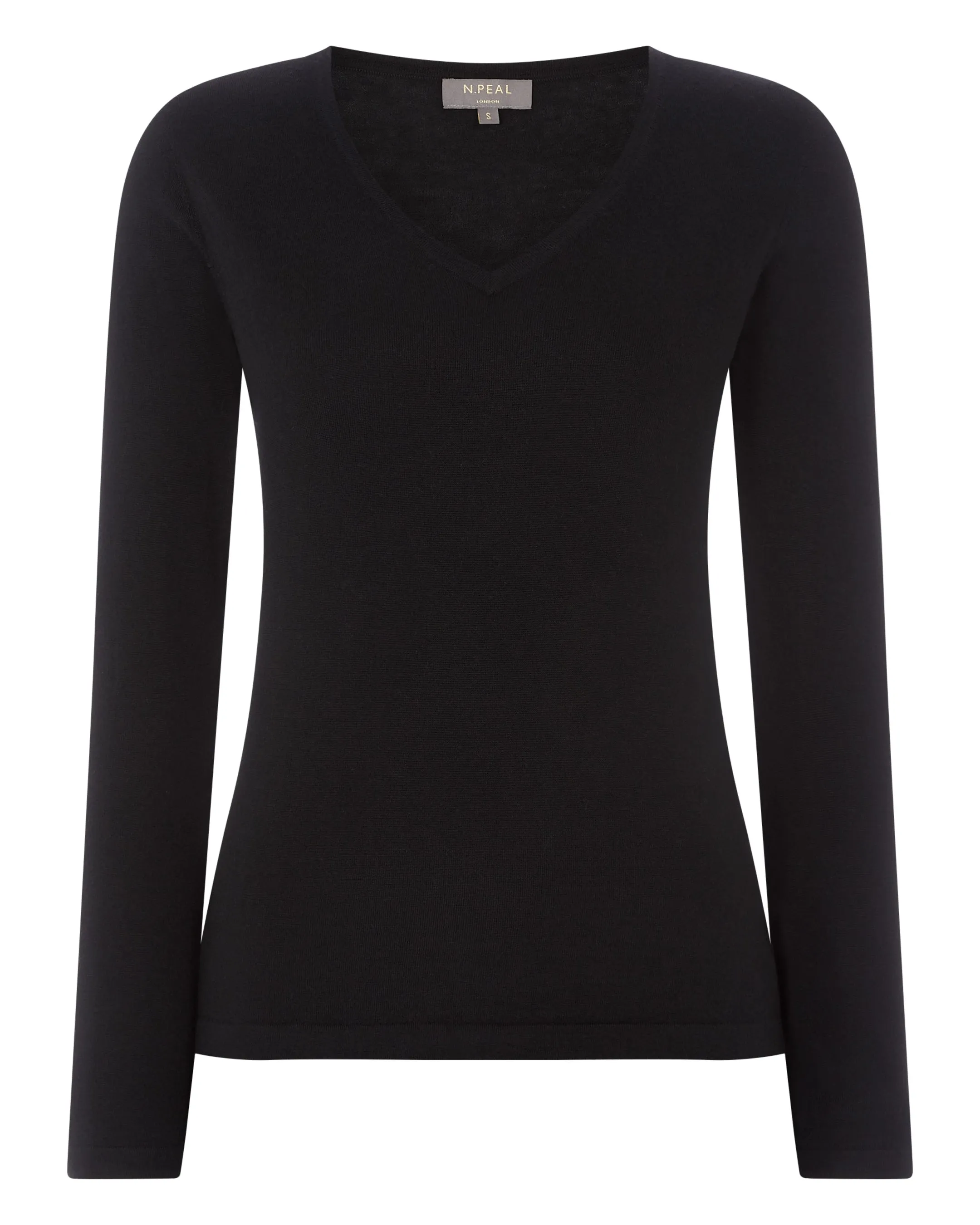 Women's Imogen Superfine Cashmere V Neck Sweater Black